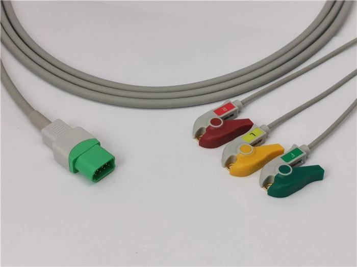 Datascope ECG Cable Adapter Cable 3 Klip Lead