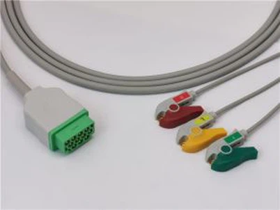 Kabel Adaptor EKG GE Healthcare 3 Klip Petunjuk