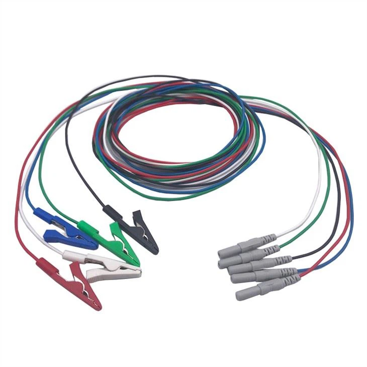 Klip EKG Kabel Berwarna-warni