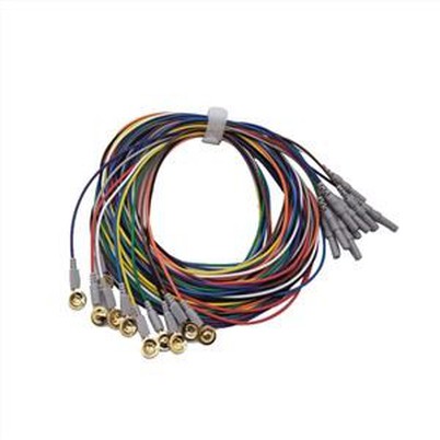 Kabel Elektroda EEG Tembaga Berlapis Emas