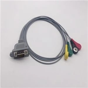 ECG DMS 300-2W Ecg 4 Leads Holter Cable DB15
