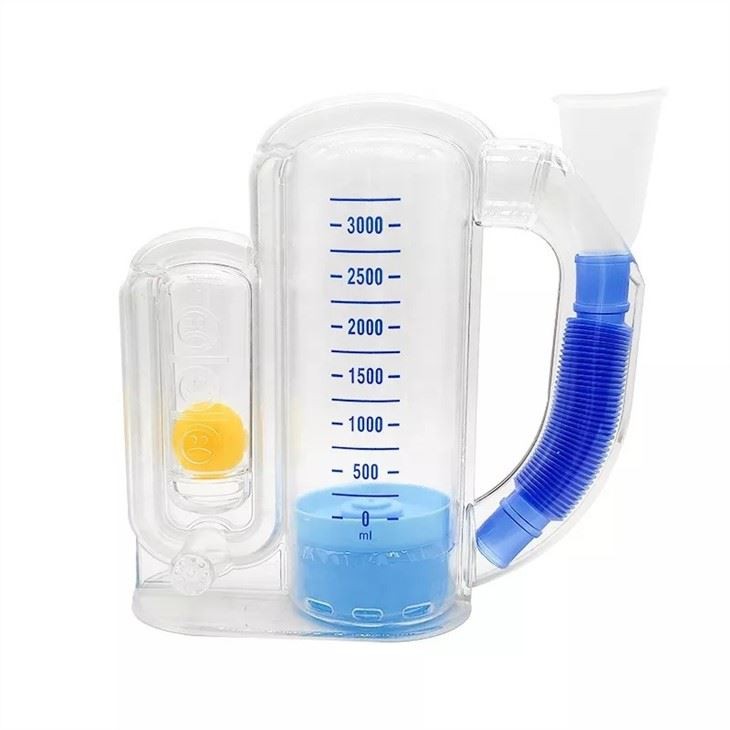 3000cc Single Ball Lung Breathing Trainer Adjustable Spirometer For Breathing Trainer