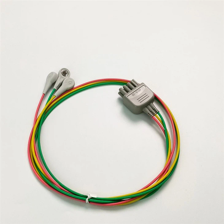 Original Nihon Kohden One-piece 3-lead ECG Lead Wires BR-913P Cable
