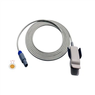 Probe Spo2 Panduan Ganda 6 Pin 40 Derajat Untuk Seri Mindray PM MEC